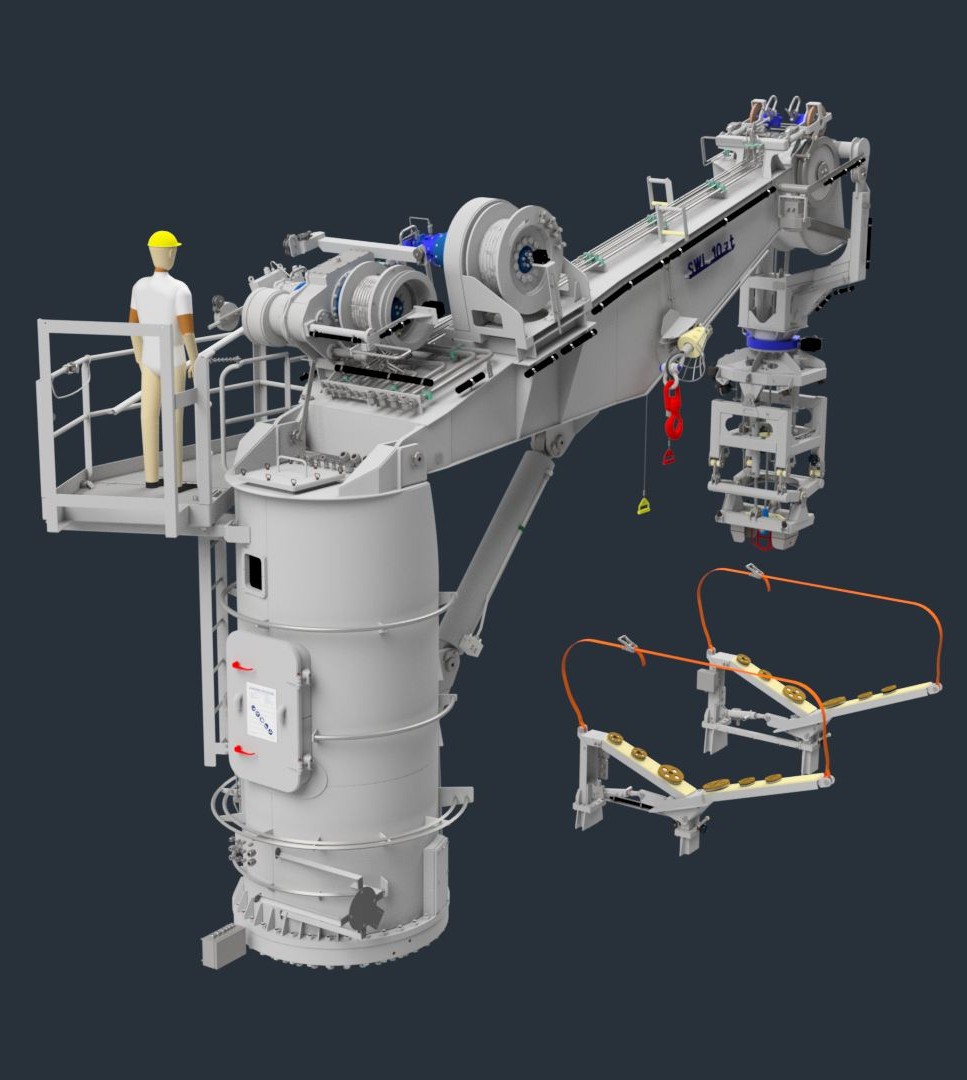 Hydraulic slewing render